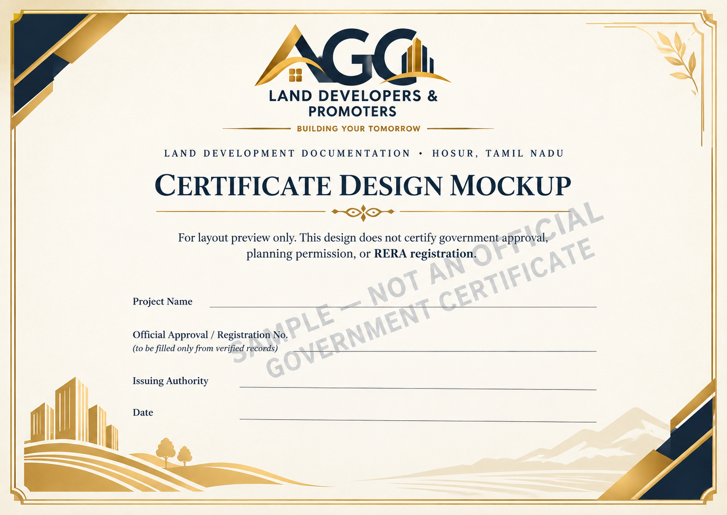 AGC Approval Certificate